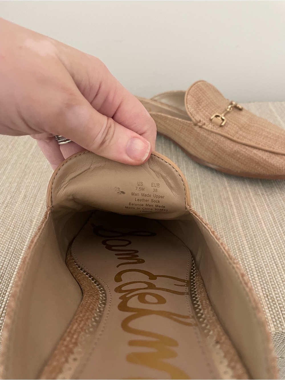 Sam Edelman Linnie Raffia Loafer Mule - Picture 4 of 4